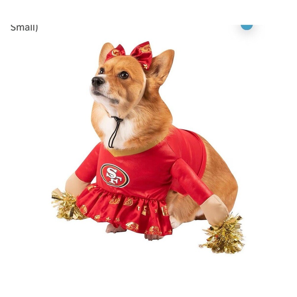NWT San Francisco 49ers NFL Officially Licensed Cheer Dog Costume